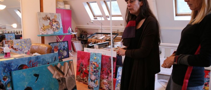 dans l'atelier de Laetitia de Gaulle